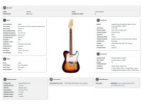Fender STD TELE LRL WPG 3TS Fender STD TELE LRL WPG 3TS